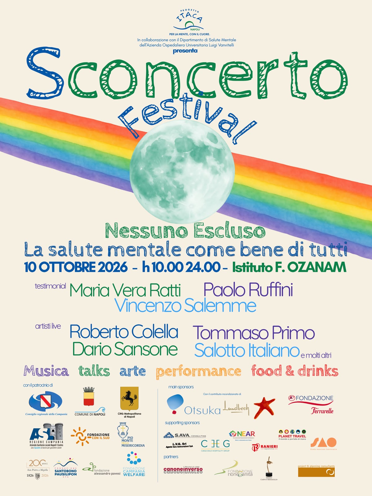Napoli, nasce “Sconcerto Festival”: 14 ore di musica e incontri per la salute mentale
